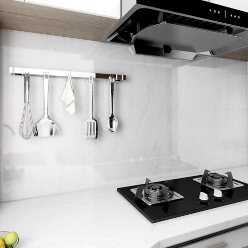 Glossy White Marble Contact Paper - Image 3