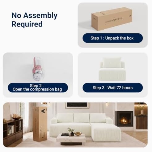 Avenco Modular Sectional Sofa, Boneless Couches - Image 7