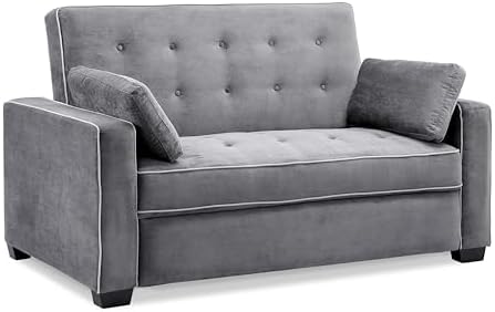 Serta Ainsley 72.6" Convertible Sleeper Sofa, Queen Size, Dreamcoil Comfort by SertaDreamConvertibles