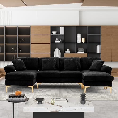 OUYESSIR 114" U-Shaped Modular Sectional Sofa by OUYESSIR