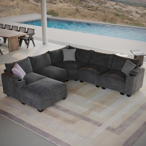107" L Shaped Sectional Couches by HAKSYEAL