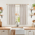 YoungsTex Natural Linen Curtains 48 Inch Length by YoungsTex