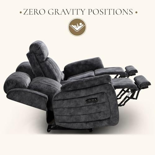 Power Reclining Sofa with Zero Gravity, Adjustable Headrest, Electric Reclining - Image 3