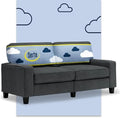 Serta Palisades 73" Track Arm Sofa, Easy Care Polyester, Soft Pillow Back by Serta