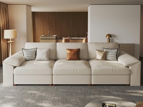 EASE MOOSE Modular Sectional Sofa, 3 Seat Sectional Couch by EASEMOOSE