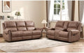 CANMOV 2 Pieces Faux Leather Manual Reclining Couch Furniture Set by CANMOV