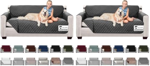 Sofa Shield® Couch Slip Covers for Dogs, Reversible Furniture Protector by SofaShield