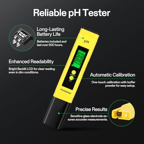VIVOSUN Digital pH Meter TDS EC Meter - Image 2