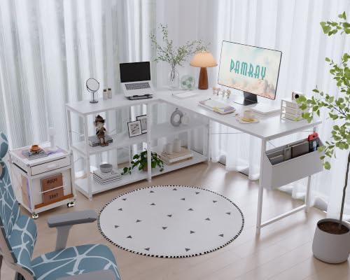 Pamray 57.5 Inch L Shaped Computer Desk - Image 2
