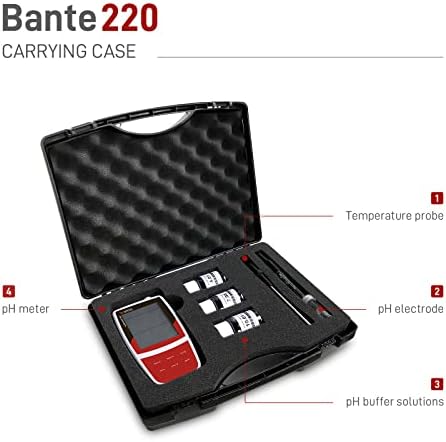 Bante 220 Portable pH Meter, ±0.01 pH Accuracy, 1 to 3 Points Calibration - Image 3