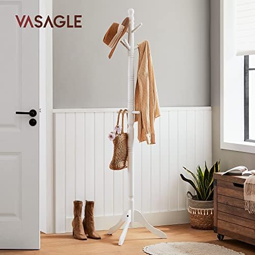 VASAGLE Freestanding Coat Rack, Rubber Wood Coat Tree - Image 7