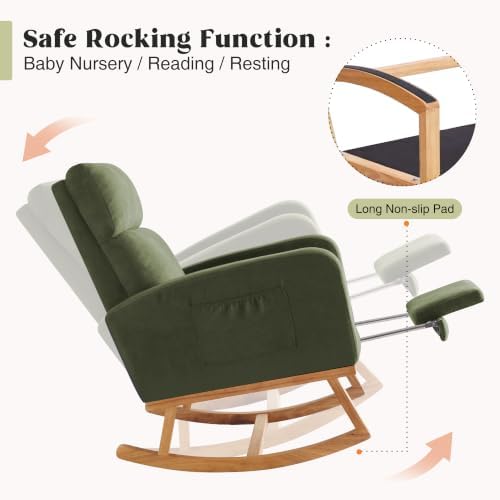 HCHAIRH Rocking Chair Nursery, Nursing Rocking Chairs - Image 3