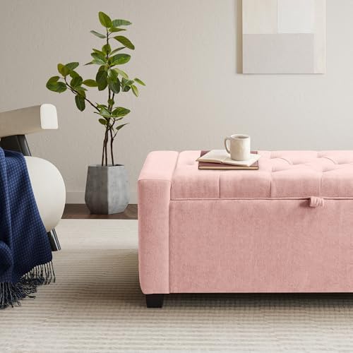 GRAINELL 42.13” Storage Ottoman Bench, Upholstered Tufted Bedroom Bench - Image 4