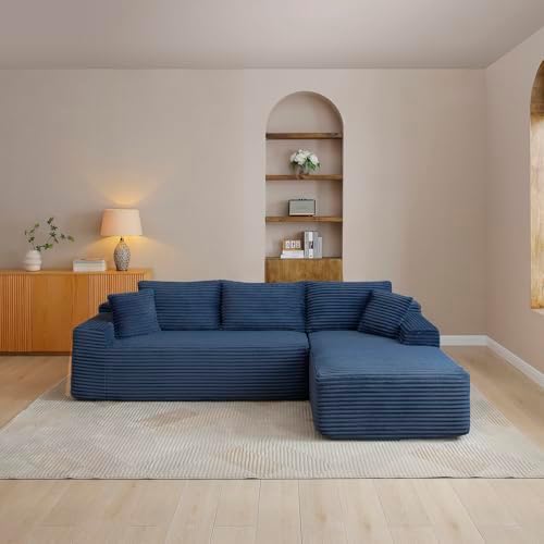 105-Inch L-Shaped Right Facing Corner Compressed Sofa Modular Sectional - Image 3