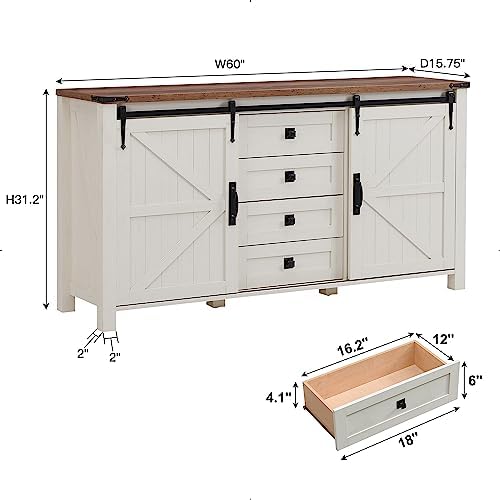 T4TREAM 60-Inch Farmhouse Dresser - Image 2