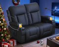 Loveseat Recliner Sofa, Home Theater Seating by DGPEAFOWLReclinerCouch