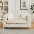 KEIKI 61" Luxury Oversized Velvet Chesterfield Sofa by KEIKI
