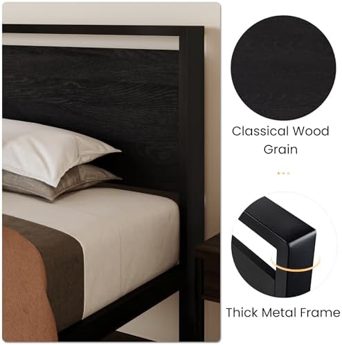 SHA CERLIN 14 Inch Twin Size Metal Platform Bed Frame - Image 5