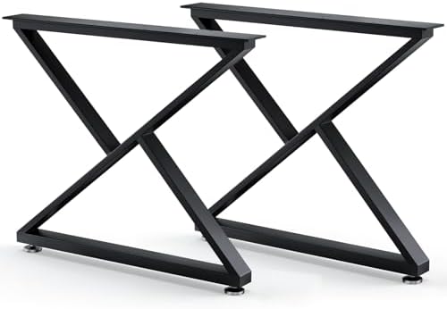 Heavy Duty Z Shape Metal Table Legs, Replacement Legs by SNYXXOZ