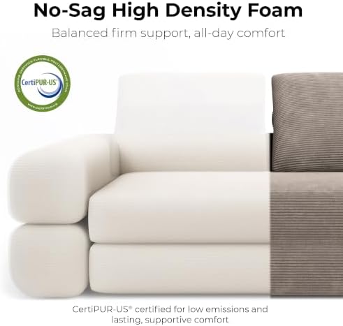 LIKIMIO FlipNest 3-in-1 Convertible Sleeper Sofa, Light Brown - Image 3