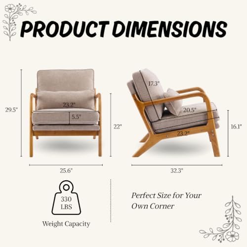 Karl home Mid-Century Modern Accent Reading Chair - Image 2