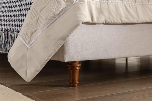 Queen Size Textured Canvas Bed Frame - Image 6