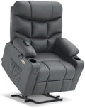 MCombo Power Lift Recliner for Elderly, Leather 7287 by MCombo