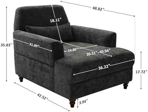 Oversized Chaise Lounge Chair - Image 2