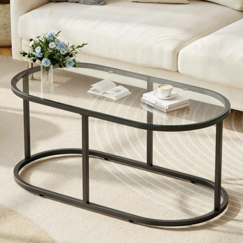Wolawu Coffee Table Black Glass Coffee Tables by Wolawu