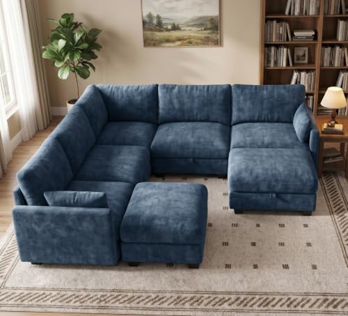 Modular Sectional Sofa, Oversized V-Shaped Couch - Image 2