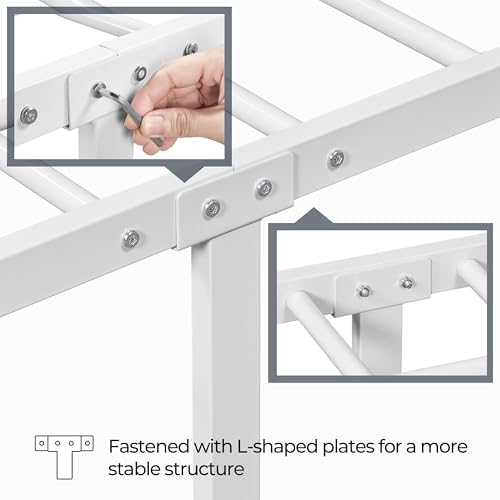 Yaheetech Twin Metal Platform Bed Frame, Victorian Headboard & Footboard - Image 6