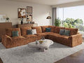 EASE MOOSE Cloud Couch Sectional, 6 Seater L Shaped Boneless Couches by EASEMOOSE