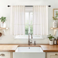 YoungsTex Natural Linen Curtains 40 Inches Long by YoungsTex