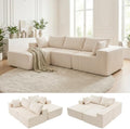 DUMOS 108" L-Shaped Sectional Boneless Couch by DumosLifestyle