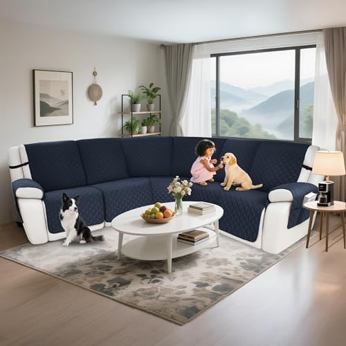 Waterproof Sectional Reclining Couch Covers L Shaped Recliner Sectional Sofa - Image 2