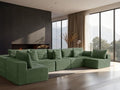 168" Cloud Sectional Couch, Comfort U Shaped Sofa by VYUXWO