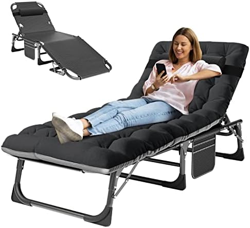 MOPHOTO 5-Position Folding Chaise Lounge Chair by MOPHOTO