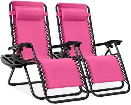 Best Choice Products Zero Gravity Chair Recliner, Hot Pink by BestChoiceProducts