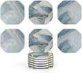 UMIRRO Absorbent Ceramic Stone Coasters Set of 6 by Umirro