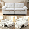 73" Sleeper Sofa Bed Full, Pre-Assembled Velvet Pull Out Sofa by Tabaray