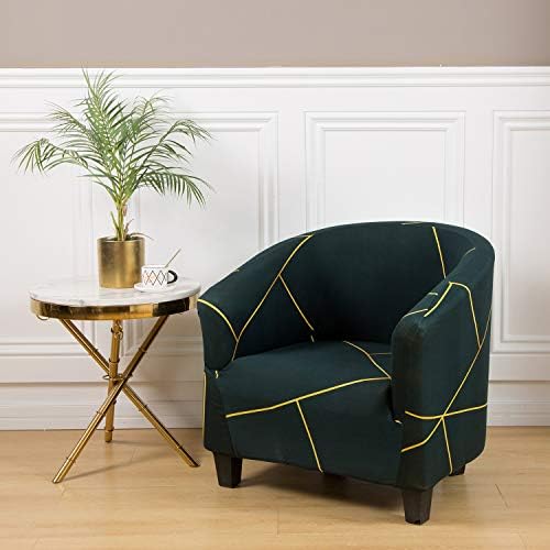 MIFXIN Tub Chair Slipcover 1 Piece High Stretch Club Chair Cover Elastic Barrel - Image 4