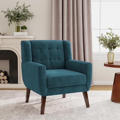 Accent Chair, Upholstered Armchair in Velvet - Image 3
