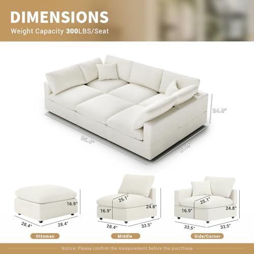 Linen Sleeper Sofa Bed, Modern Sectional Sofa Couch - Image 2