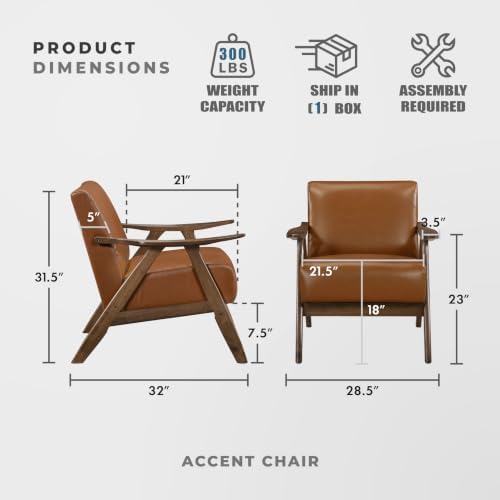 Lexicon Faux Leather Accent Chair - Image 2