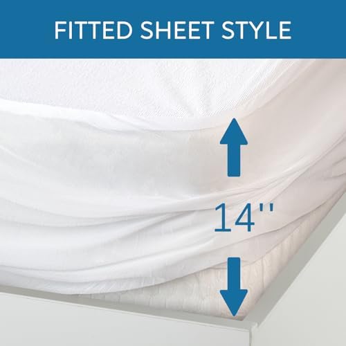 Full Size Mattress Protector Waterproof, Absorbent Fitted Sheet - Image 4