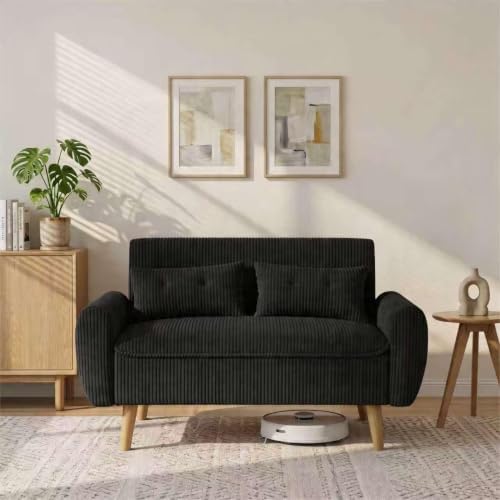Shintenchi 48'' Loveseat Sofa, Mid-Century Modern Upholstered Couch Deep Seat by Shintenchi%7CFurnitureMadeforRealLife