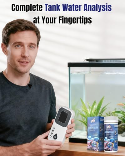 Pawfly 100 Pcs Aquarium Test Strips 6 in 1 Digital Water Testing Kit, Fish Tank - Image 3