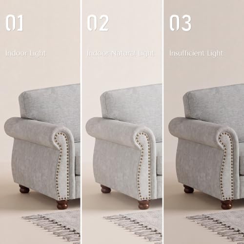 Traditional Chenille Couch Sofas - Image 5