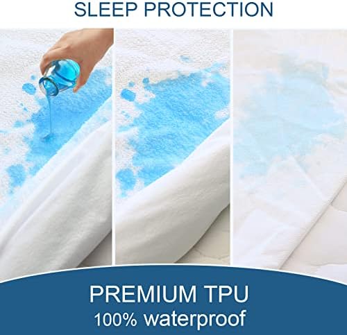 Full Size Mattress Protector Waterproof, Absorbent Fitted Sheet - Image 4