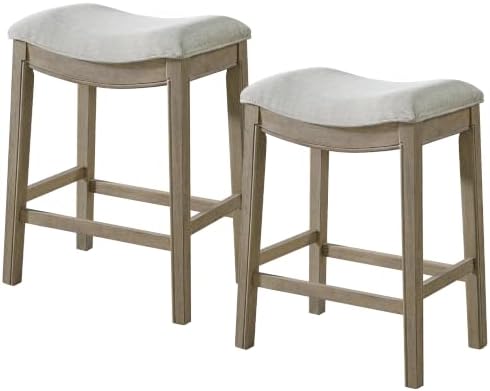 ROME + OAK Parker 26" Backless Saddle Stool, Reclaimed Oak by ROMEOAK